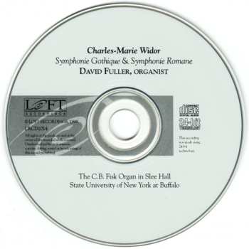 CD Charles-Marie Widor: Symphonie Gothique / Symphonie Romane