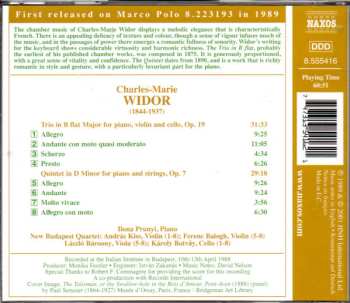 CD Charles-Marie Widor: Piano Trio / Piano Quintet