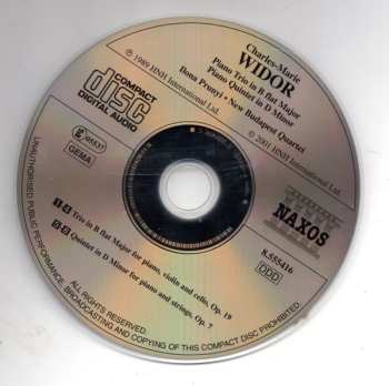 CD Charles-Marie Widor: Piano Trio / Piano Quintet