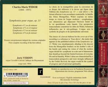 2CD Charles-Marie Widor: Symphonies Pour Orgue, Op. 13
