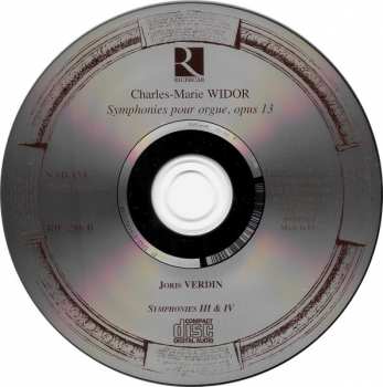 2CD Charles-Marie Widor: Symphonies Pour Orgue, Op. 13