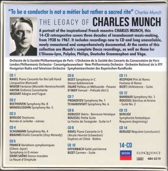 14CD/Doos Charles Munch: The Legacy Of Charles Munch