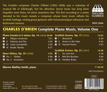 CD Warren Mailley-Smith: Complete Piano Music Volume One: Piano Sonata In E Minor, Op. 14; Scottish Scenes, Op. 17; Scottish Scenes, Op. 21; Two Waltzes, Op. 25