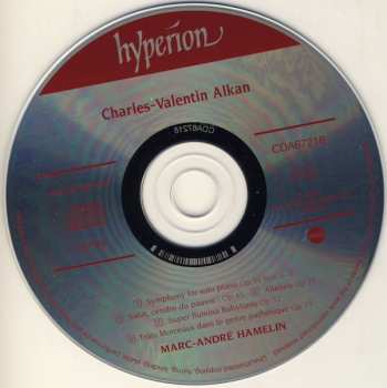 CD Charles-Valentin Alkan: Symphony For Solo Piano • Trois Morceaux Dans Le Genre Pathétique