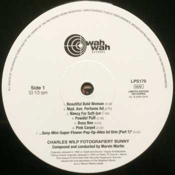LP/SP Charles Wilp: Charles Wilp Fotografiert Bunny LTD