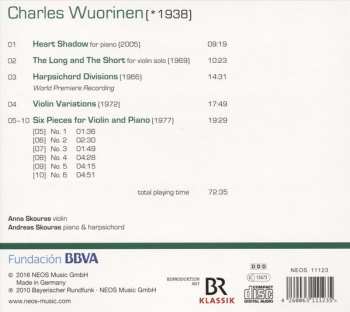 CD Charles Wuorinen: Chamber Music For Violin, Piano And Harpsichord