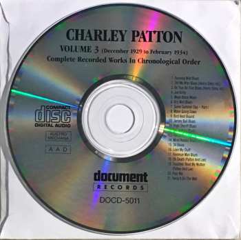 CD Charley Patton: Complete Recorded Works In Chronological Order Volume 3 (December 1929 to 1 February 1934)