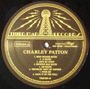 LP Charley Patton: Complete Recorded Works In Chronological Order Volume 4