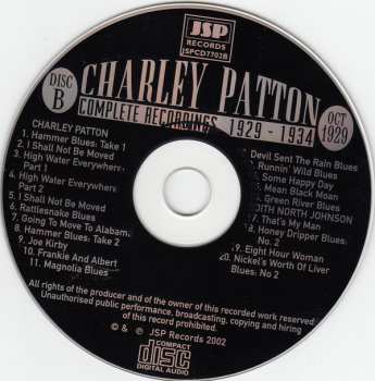 5CD/Doos Charley Patton: Complete Recordings 1929 - 1934