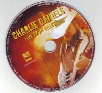 CD Charlie Daniels: Live From Gilley's