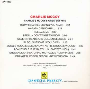 CD Charlie McCoy: The Greatest Hits Of Charlie McCoy
