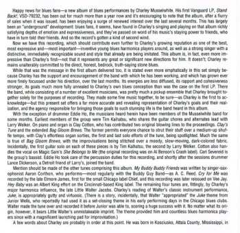 CD Charlie Musselwhite Blues Band: Stone Blues