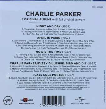 5CD/Doos Charlie Parker: 5 Original Albums