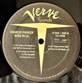 4LP/Doos Charlie Parker: Bird In LA