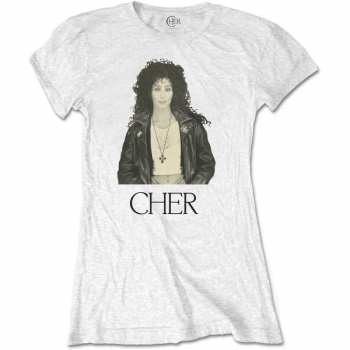 Merch Cher: Dames T-shirt Leather Jacket 