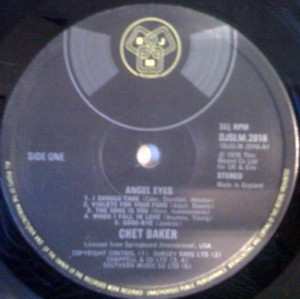 LP Chet Baker: Angel Eyes