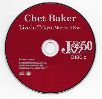 2CD Chet Baker: Memories - Chet Baker In Tokyo