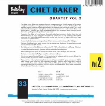 CD Chet Baker Quartet: Chet Baker Quartet ‎– Vol. 2