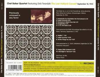 CD Chet Baker Quartet: The Lost Holland Concert - September 18, 1955