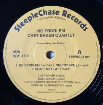 LP Chet Baker Quartet: No Problem LTD