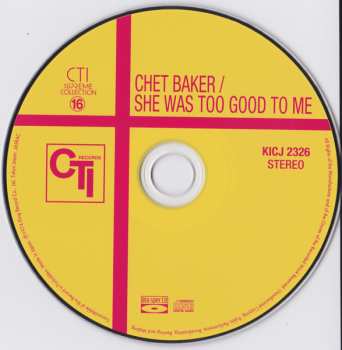 CD Chet Baker: She Was Too Good To Me