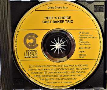 CD Philip Catherine: Chet's Choice
