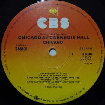 4LP/Doos Chicago: Chicago At Carnegie Hall