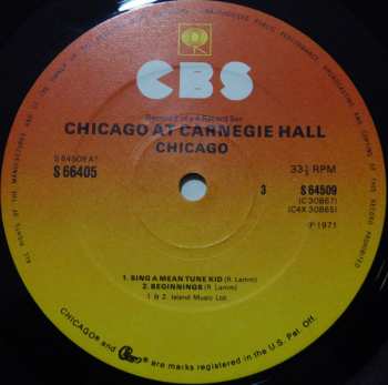 4LP/Doos Chicago: Chicago At Carnegie Hall