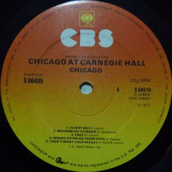 4LP/Doos Chicago: Chicago At Carnegie Hall