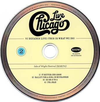 4CD/DVD/Doos Chicago: Live VI Decades Live (This Is What We Do)