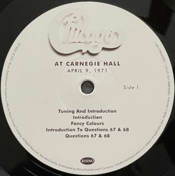 3LP/Doos Chicago: At Carnegie Hall - April 9, 1971 LTD