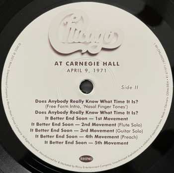 3LP/Doos Chicago: At Carnegie Hall - April 9, 1971 LTD