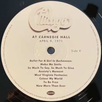 3LP/Doos Chicago: At Carnegie Hall - April 9, 1971 LTD