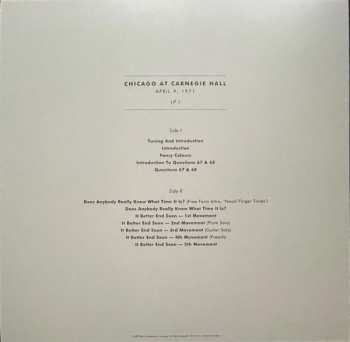 3LP/Doos Chicago: At Carnegie Hall - April 9, 1971 LTD