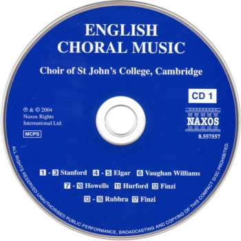 2CD St. John's College Choir: English Choral Music
