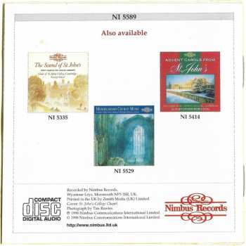 CD St. John's College Choir: Fear And Rejoice, O People: Music For Advent And Christmas