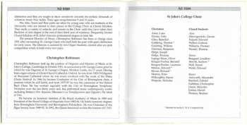 CD St. John's College Choir: Fear And Rejoice, O People: Music For Advent And Christmas