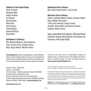 CD Andrew Gant: Music For The Coronation Of James II, 1685