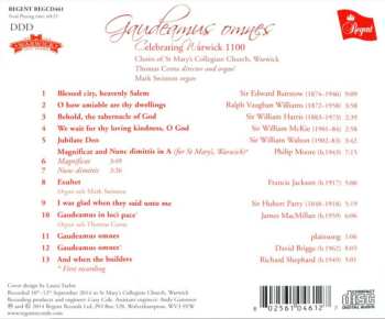 CD Thomas Corns: Gaudeamus Omnes (Celebrating Warwick 1100)