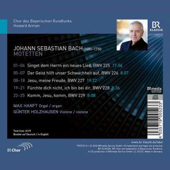 CD Johann Sebastian Bach: Bach Motetten