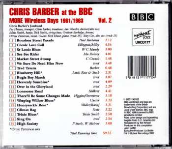 CD Chris Barber: Chris Barber At The BBC Vol. 2, More Wireless Days 1961/1963 (Broadcast Recordings 1961/1963)