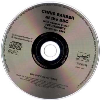 CD Chris Barber: Chris Barber At The Bbc With Special Guest Joe Harriott December 1963