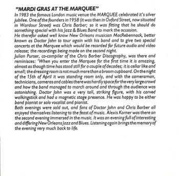 CD Dr. John: Mardi Gras At The Marquee