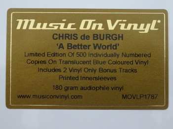 2LP Chris de Burgh: A Better World LTD | NUM | CLR