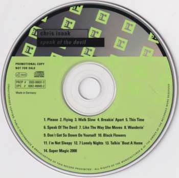 CD Chris Isaak: Speak Of The Devil