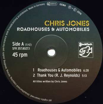 2LP Chris Jones: Roadhouses & Automobiles