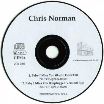 CD Chris Norman: Baby I Miss You