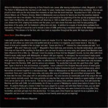 CD Chris Poland: Return To Metalopolis Live