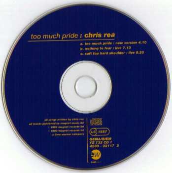 CD Chris Rea: Too Much Pride LTD