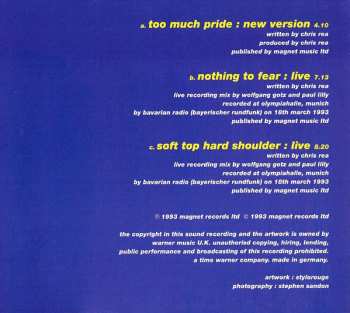 CD Chris Rea: Too Much Pride LTD